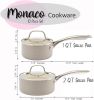 10 Piece White Aluminum Nonstick Cookware Set