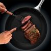 8 Piece Black Speckled Aluminum Nonstick Cookware Set
