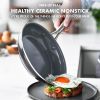 12 Piece Ceramic Nonstick Aluminum Cookware Set