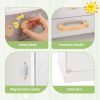 Toddler Corner Play Kitchen with Range Hood Ice Maker