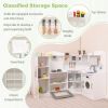 Toddler Corner Play Kitchen with Range Hood Ice Maker