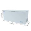 ORIKOOL Chest Freezer 19.4 Cu.ft Solid Top Commercial Deep Chest Freezers with Lockable Stay-Open Lid Painted for Back-of-House Bulk Storage