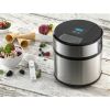 3 Pint Ice Cream Maker with Digital Timer;  Stainless Steel