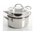10-Piece Silver Stainless Steel Cookware Set