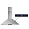 30 inch Range Hood 700CFM Wall Mount Stainless Steel Touch Control 3-speed Stove Vent