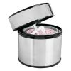 3 Pint Ice Cream Maker with Digital Timer;  Stainless Steel