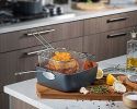 15-Piece Aluminum Titanium Ceramic Nonstick Cookware Set with Square Pans and Lids