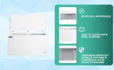 ORIKOOL Chest Freezer 19.4 Cu.ft Solid Top Commercial Deep Chest Freezers with Lockable Stay-Open Lid Painted for Back-of-House Bulk Storage