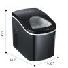 26 lb countertop ice maker,Black Stainless Steel