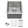 Lordear 32 Inch Undermount Kitchen Sink Single Bowl 16 Gauge Stainless Steel Sink