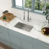 Lordear 32 Inch Undermount Kitchen Sink Single Bowl 16 Gauge Stainless Steel Sink