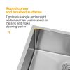 Lordear 32 Inch Undermount Kitchen Sink Single Bowl 16 Gauge Stainless Steel Sink
