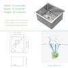 Lordear 32 Inch Undermount Kitchen Sink Single Bowl 16 Gauge Stainless Steel Sink