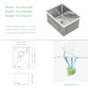 Lordear 32 Inch Undermount Kitchen Sink Single Bowl 16 Gauge Stainless Steel Sink