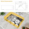 Lordear 32 Inch Undermount Kitchen Sink Single Bowl 16 Gauge Stainless Steel Sink